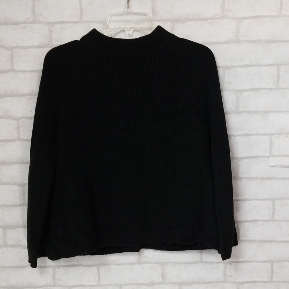 Talbots Black Button Down Sweater Size Small - image 5